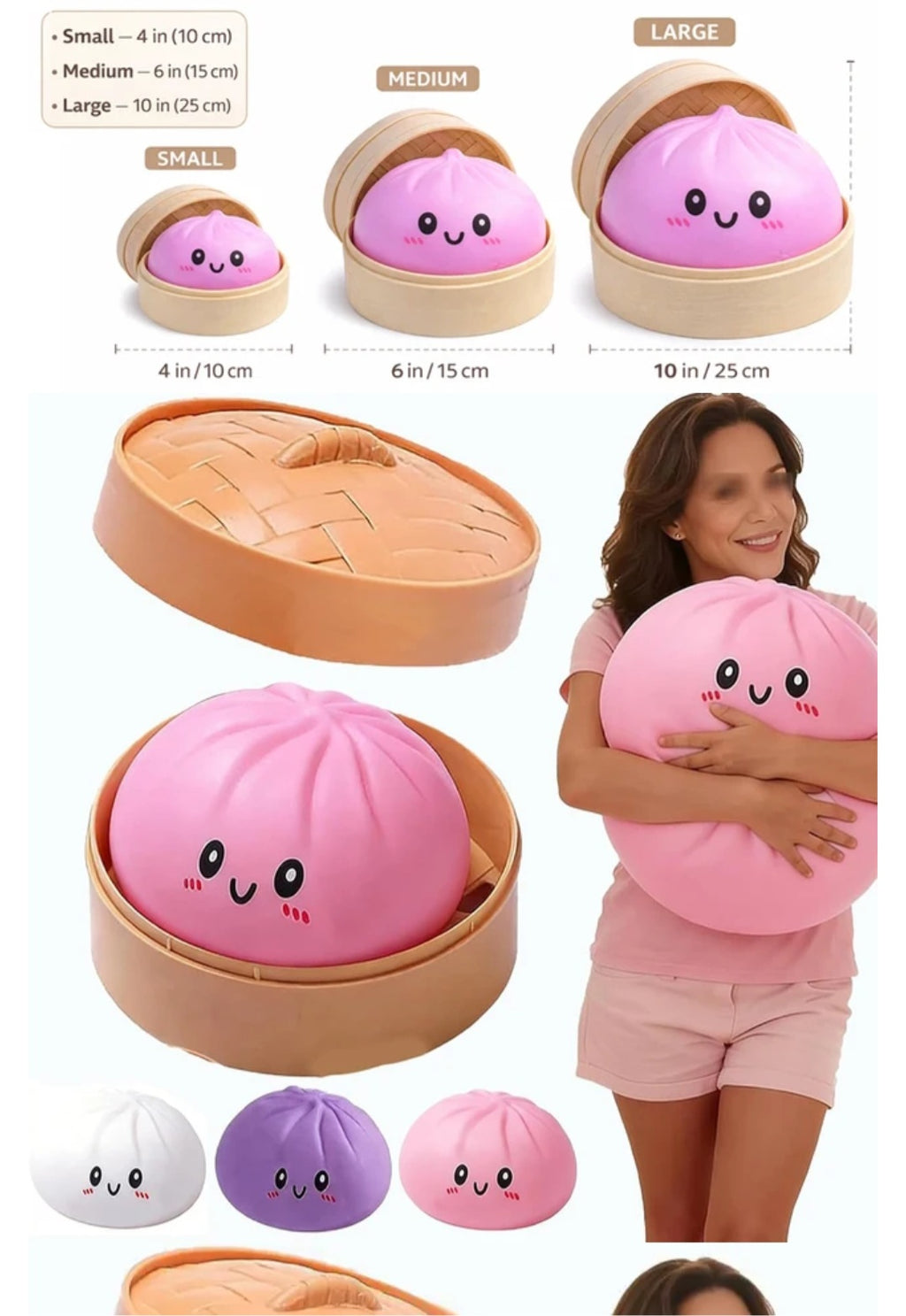 Riesiges 10 Zoll Dumpling Squishy für Kinder