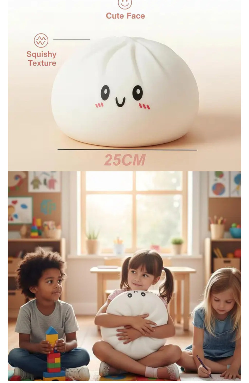Riesiges 10 Zoll Dumpling Squishy für Kinder